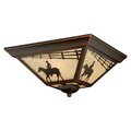 Vaxcel International Trail 14In. Outdoor Flush Mount T0109